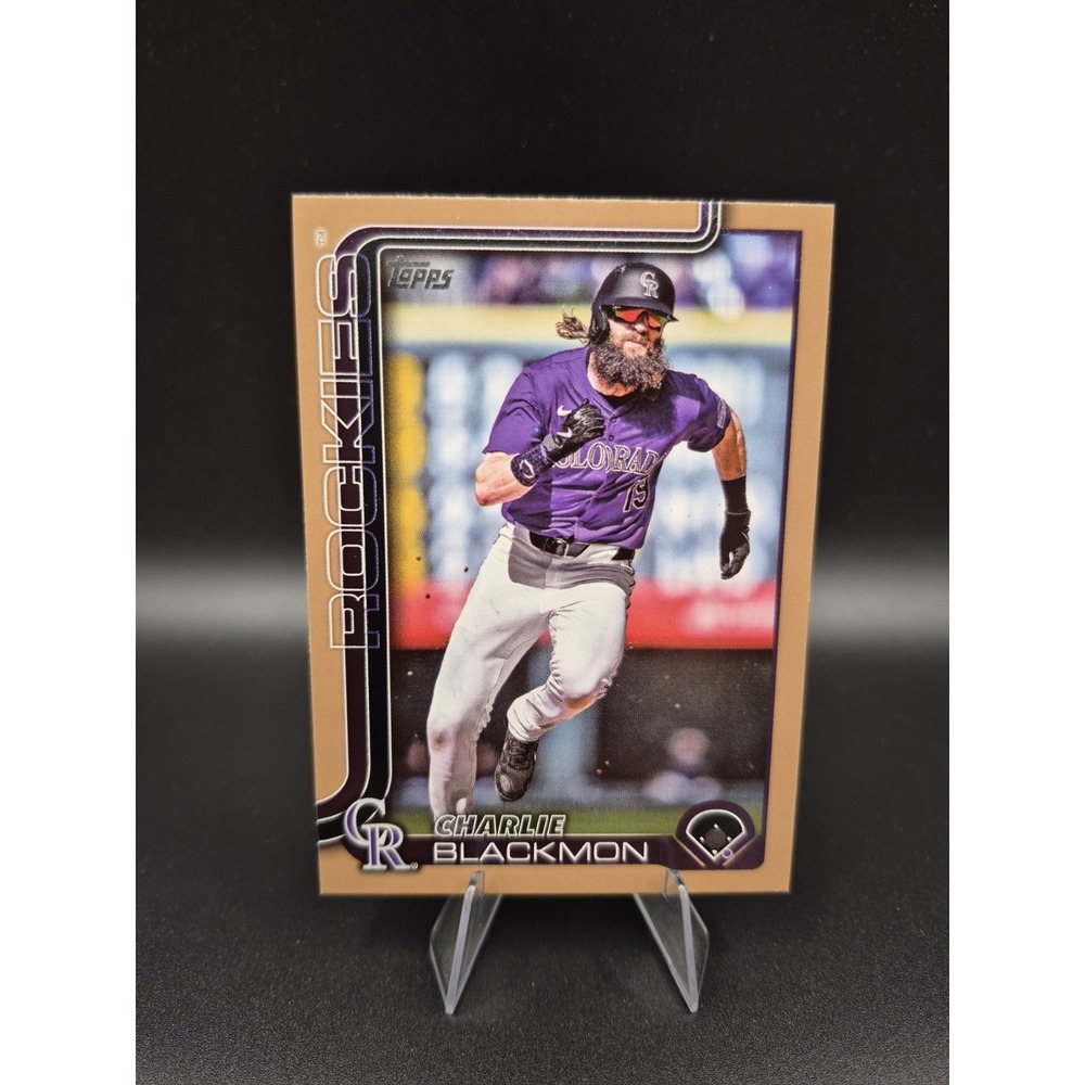 2025 Topps Baseball Charlie‎ Blackmon #311 Gold #/2025 Rockies